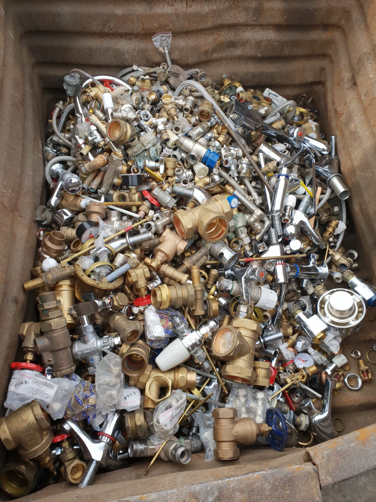 Industrial scrap yard